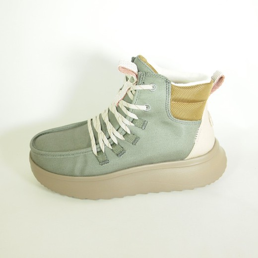 Botines Hey Dude HD41990_337 Wendy Peak Apres Coated Twill Oliva