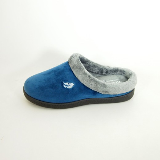 Zapatillas de estar por casa Pluma Flex R12230 Azul
