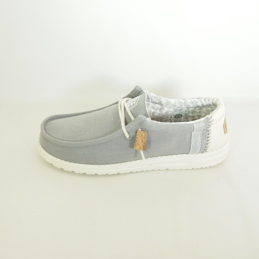 Zapatos Dude Wally Break Stitch Gris