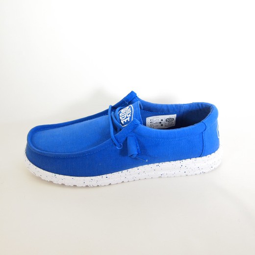 Zapatos Hey Dude 40009 Wally Slup Canvas Azul Marino