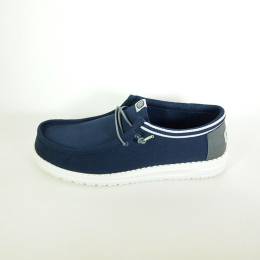 Zapatos Hey Dude 40715 Wally Letterman Azul