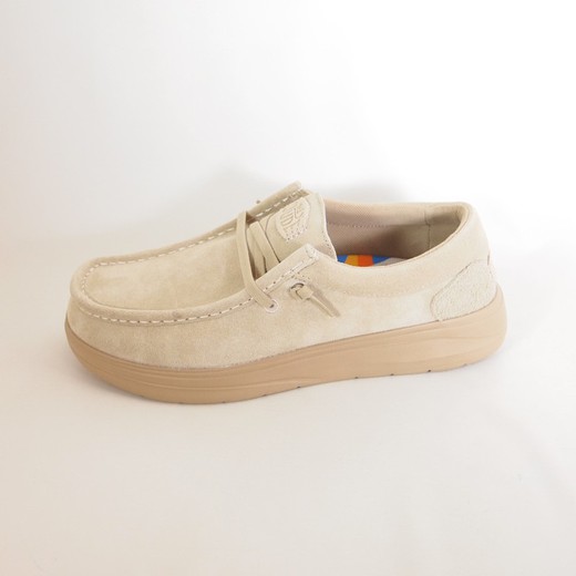 Zapatos Hey Dude HD41975_265 Wally Comf Suede Tan