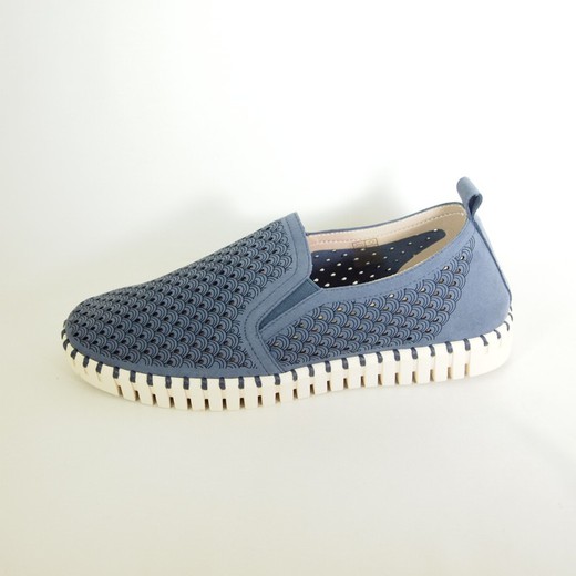 Zapatos Ilse Jacobsen Tulip 140 Gris Azul