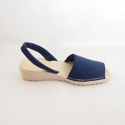 Abarcas con cuña 19350 Azul