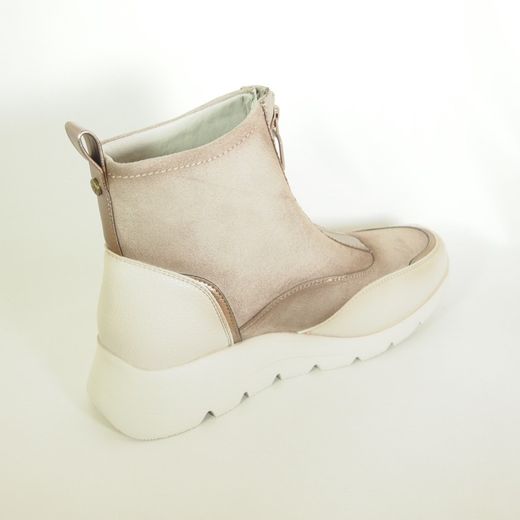 Botines Amarpies AMD 27098 Crema