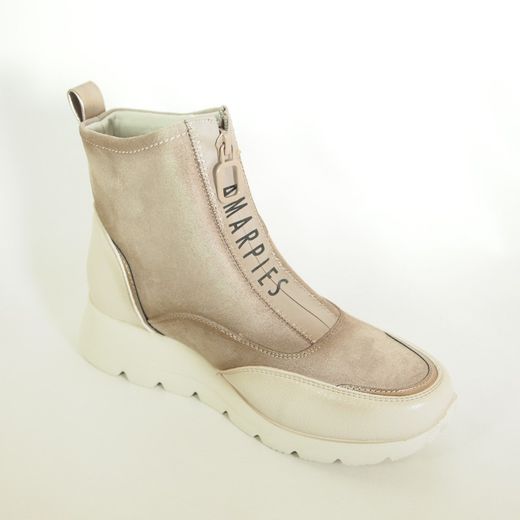 Botines Amarpies AMD 27098 Crema