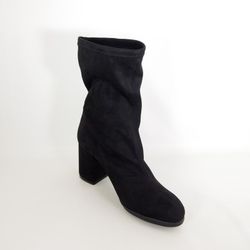 Botines en tejido elástico Negro