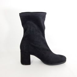 Botines en tejido elástico Negro