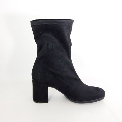 Botines en tejido elástico Negro