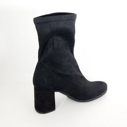 Botines en tejido elástico Negro