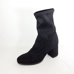 Botines en tejido elástico Negro