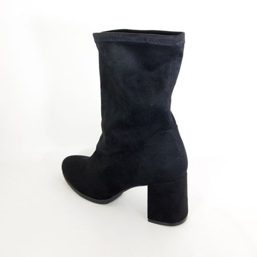 Botines en tejido elástico Negro