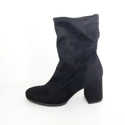 Botines en tejido elástico Negro
