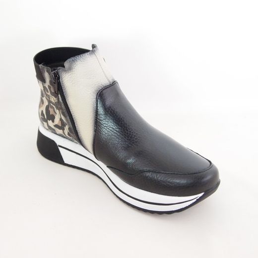 Botines José Sáenz Jane 3123 Negro-Beige