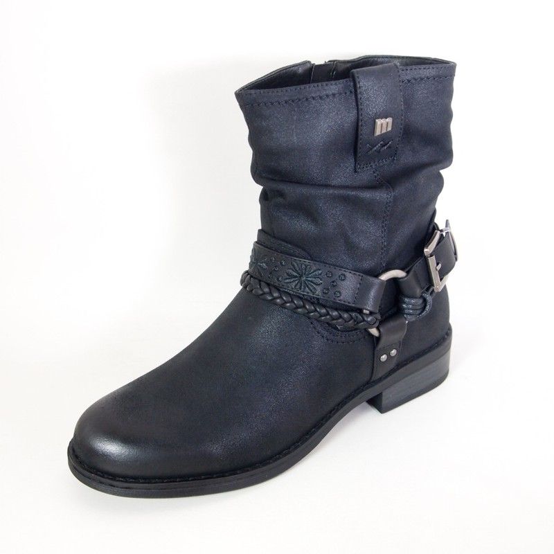 Botines Negros Botines Tacon Mustang Tacón Botines Mustang