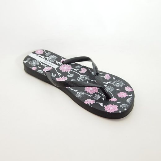 Chanclas Ipanema Happy 82722 Negro-Rosa