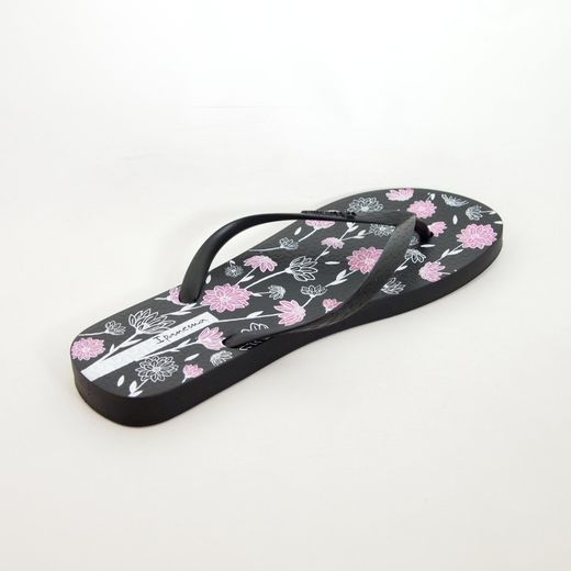 Chanclas Ipanema Happy 82722 Negro-Rosa