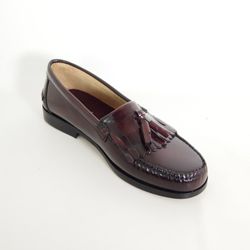 Mocasines de piel Barhuber 4005 para hombre en color burdeos
