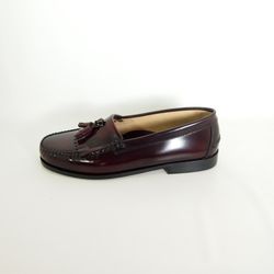 Mocasines de piel Barhuber 4005 para hombre en color burdeos