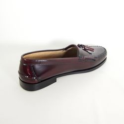 Mocasines de piel Barhuber 4005 para hombre en color burdeos