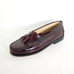 Mocasines de piel Barhuber 4005 para hombre en color burdeos