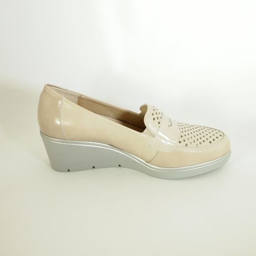 Mocasines Pitillos 5023 Crema-Piedra