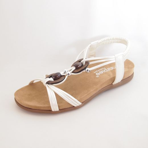 Sandalia Amarpies ABZ 30218 blanco