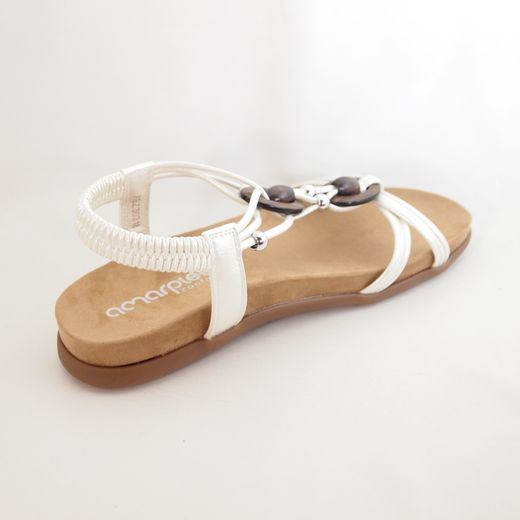Sandalia Amarpies ABZ 30218 blanco