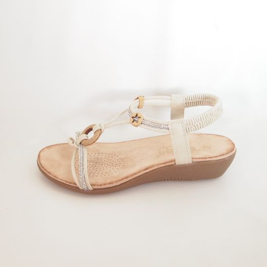 Sandalia Amarpies ABZ30226 Beige