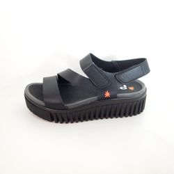 Sandalia Art 1573 Brighton Nappa Negro