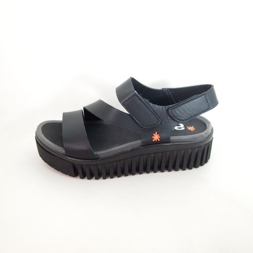 Sandalia Art 1573 Brighton Nappa Negro