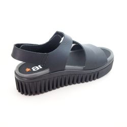 Sandalia Art 1573 Brighton Nappa Negro
