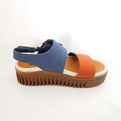 Sandalia Art 1578 Brighton Oceano-Naranja