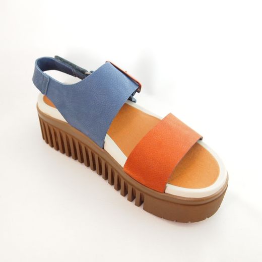 Sandalia Art 1578 Brighton Oceano-Naranja