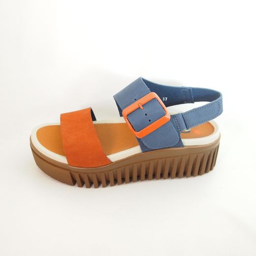 Sandalia Art 1578 Brighton Oceano-Naranja