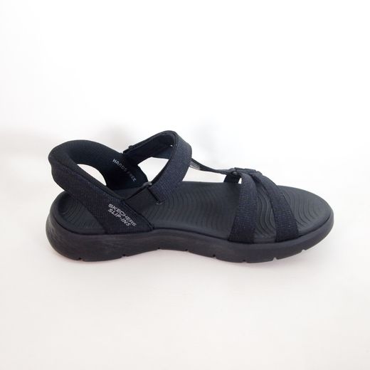 Sandalia Skechers 141481 Go Walk Flex Illuminate Negra