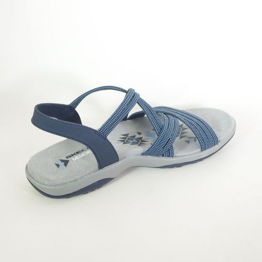 Sandalia Skechers 163117 Reggae Slim - Turn It Up Azul