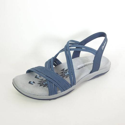 Sandalia Skechers 163117 Reggae Slim - Turn It Up Azul