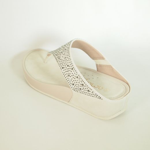 Sandalias Amarpies ABZ26579 Esclava Beige