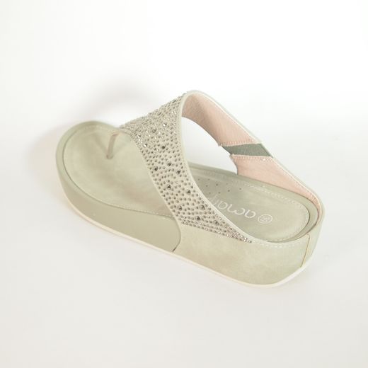 Sandalias Amarpies ABZ26579 Esclava Verde