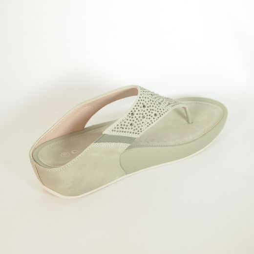 Sandalias Amarpies ABZ26579 Esclava Verde