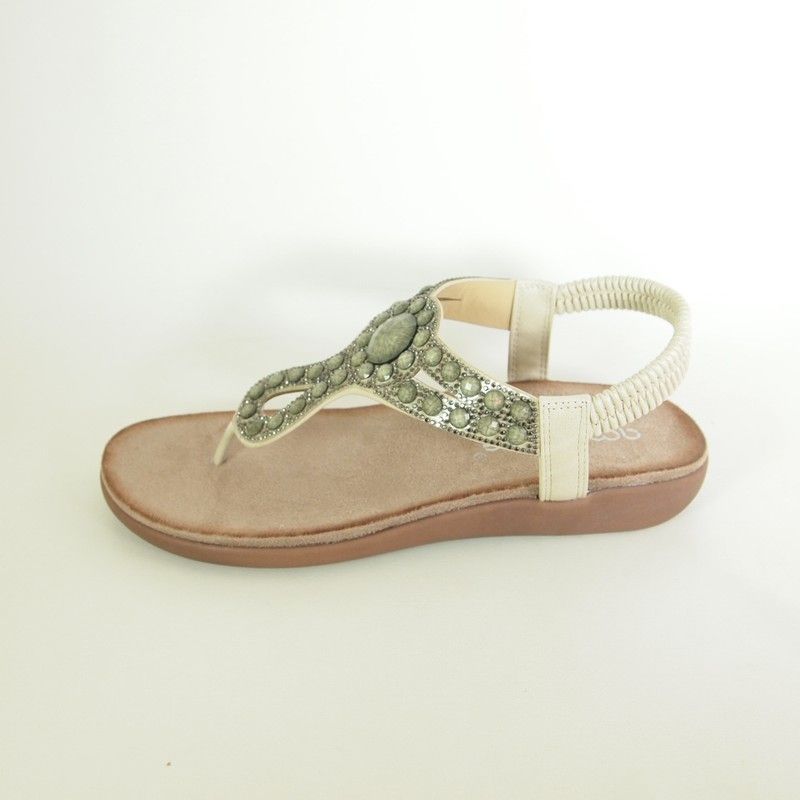 Sandalias Amarpies ABZ26667 Beige — Zapatoria Zapatería online
