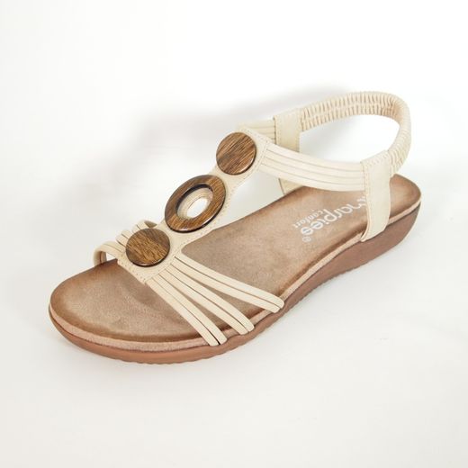 Sandalias Amarpies ABZ26676 Beige