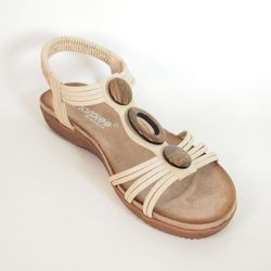 Sandalias Amarpies ABZ26676 Beige