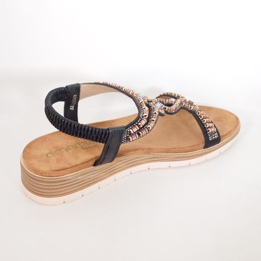 Sandalias Amarpies ABZ28680 Negro