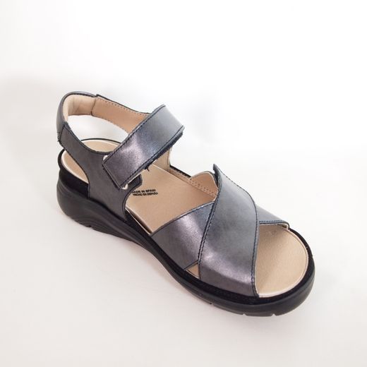 Sandalias Baerchi 39701 Mentalizado Negro