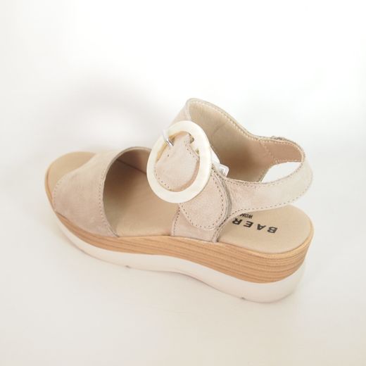 Sandalias Baerchi 40200 Nobuck Beige