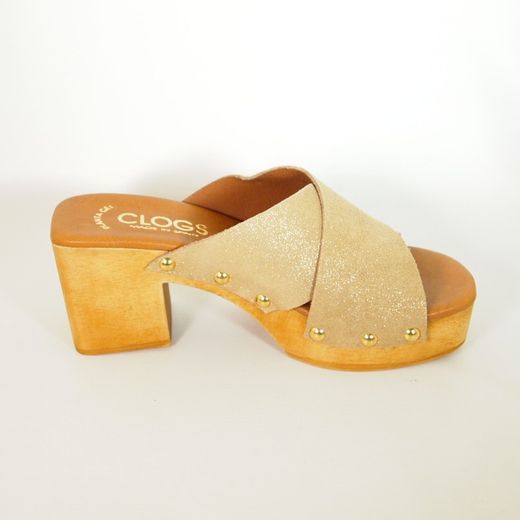 Sandalias Idee Italiane 1028C Tan Brillo