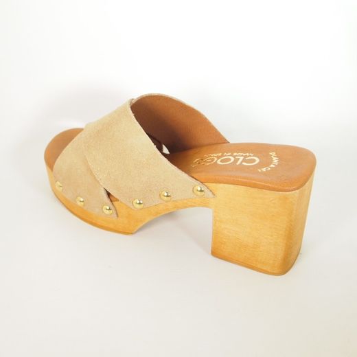 Sandalias Idee Italiane 1028C Tan Brillo