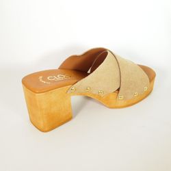 Sandalias Idee Italiane 1028C Tan Brillo